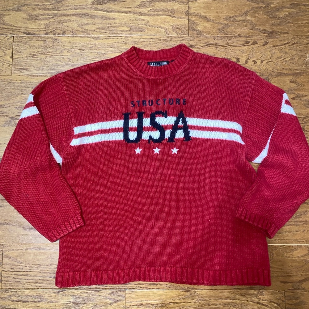 USA structure vintage knitted sweater